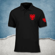 Albania Polo-Shirt für Herren Damen Poloshirt Geburtstag Geschenk Adler Flagge