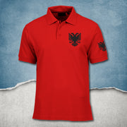 Albania Polo-Shirt für Herren Damen Poloshirt Geburtstag Geschenk Adler Flagge