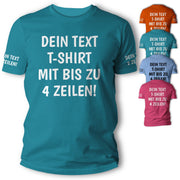 T-Shirt mit Wunschtext personalisiert – Unisex Shirt Damen Herren Geschenk Idee
