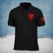 Albania Polo-Shirt für Herren Damen Poloshirt Geburtstag Geschenk Adler Flagge