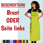 Schürzen mit hochwertiger Beschriftung Bistroschürzen Kellnerschürzen Arbeit