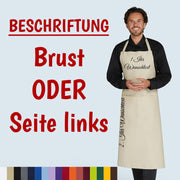Schürzen mit hochwertiger Beschriftung Bistroschürzen Kellnerschürzen Arbeit