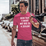 T-Shirt mit Wunschtext personalisiert – Unisex Shirt Damen Herren Geschenk Idee