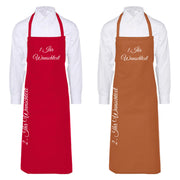Schürzen mit hochwertiger Beschriftung Bistroschürzen Kellnerschürzen Arbeit