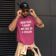 T-Shirt mit Wunschtext personalisiert – Unisex Shirt Damen Herren Geschenk Idee