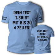 T-Shirt mit Wunschtext personalisiert – Unisex Shirt Damen Herren Geschenk Idee