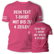 T-Shirt mit Wunschtext personalisiert – Unisex Shirt Damen Herren Geschenk Idee