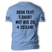 T-Shirt mit Wunschtext personalisiert – Unisex Shirt Damen Herren Geschenk Idee