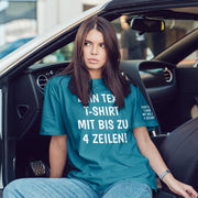 T-Shirt mit Wunschtext personalisiert – Unisex Shirt Damen Herren Geschenk Idee