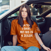 T-Shirt mit Wunschtext personalisiert – Unisex Shirt Damen Herren Geschenk Idee