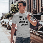 T-Shirt mit Wunschtext personalisiert – Unisex Shirt Damen Herren Geschenk Idee