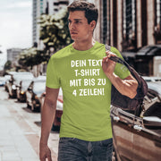 T-Shirt mit Wunschtext personalisiert – Unisex Shirt Damen Herren Geschenk Idee