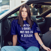 T-Shirt mit Wunschtext personalisiert – Unisex Shirt Damen Herren Geschenk Idee