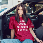 T-Shirt mit Wunschtext personalisiert – Unisex Shirt Damen Herren Geschenk Idee