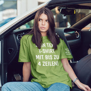 T-Shirt mit Wunschtext personalisiert – Unisex Shirt Damen Herren Geschenk Idee
