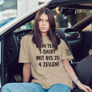 T-Shirt mit Wunschtext personalisiert – Unisex Shirt Damen Herren Geschenk Idee