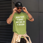 T-Shirt mit Wunschtext personalisiert – Unisex Shirt Damen Herren Geschenk Idee