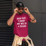 T-Shirt mit Wunschtext personalisiert – Unisex Shirt Damen Herren Geschenk Idee