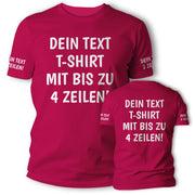 T-Shirt mit Wunschtext personalisiert – Unisex Shirt Damen Herren Geschenk Idee