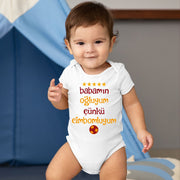 Baby Bodies Babamin ogluyum cünkü cimbomluyum Gala tulum bebek Bodysuit Geschenk