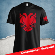 Albania T-Shirt Herren Damen Shqipëria Shirt Geburtstag Geschenk Adler Flagge