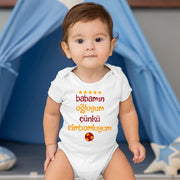 Baby Bodies Babamin ogluyum cünkü cimbomluyum Gala tulum bebek Bodysuit Geschenk