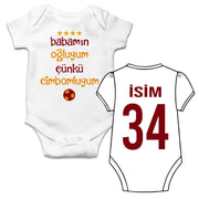 Baby Bodies Babamin ogluyum cünkü cimbomluyum Gala tulum bebek Bodysuit Geschenk
