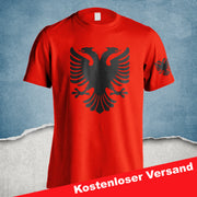 Albania T-Shirt Herren Damen Shqipëria Shirt Geburtstag Geschenk Adler Flagge