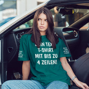 T-Shirt mit Wunschtext personalisiert – Unisex Shirt Damen Herren Geschenk Idee