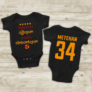Baby Bodies Babamin ogluyum cünkü cimbomluyum Gala tulum bebek Bodysuit Geschenk