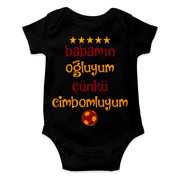 Baby Bodies Babamin ogluyum cünkü cimbomluyum Gala tulum bebek Bodysuit Geschenk