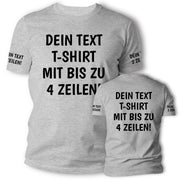 T-Shirt mit Wunschtext personalisiert – Unisex Shirt Damen Herren Geschenk Idee