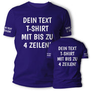 T-Shirt mit Wunschtext personalisiert – Unisex Shirt Damen Herren Geschenk Idee