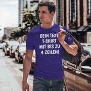 T-Shirt mit Wunschtext personalisiert – Unisex Shirt Damen Herren Geschenk Idee
