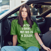 T-Shirt mit Wunschtext personalisiert – Unisex Shirt Damen Herren Geschenk Idee