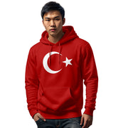 Türkei Fan Hoodie Türkiye Sweatshirt Türkische Flagge Halbmond Stern Herren Dame