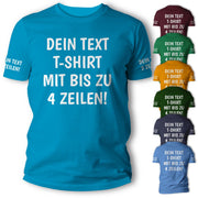 T-Shirt mit Wunschtext personalisiert – Unisex Shirt Damen Herren Geschenk Idee