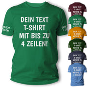 T-Shirt mit Wunschtext personalisiert – Unisex Shirt Damen Herren Geschenk Idee