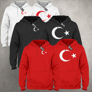 Türkei Fan Hoodie Türkiye Sweatshirt Türkische Flagge Halbmond Stern Herren Dame