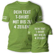 T-Shirt mit Wunschtext personalisiert – Unisex Shirt Damen Herren Geschenk Idee