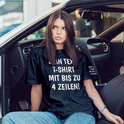 T-Shirt mit Wunschtext personalisiert – Unisex Shirt Damen Herren Geschenk Idee