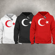 Türkei Fan Hoodie Türkiye Sweatshirt Türkische Flagge Halbmond Stern Herren Dame