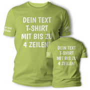T-Shirt mit Wunschtext personalisiert – Unisex Shirt Damen Herren Geschenk Idee