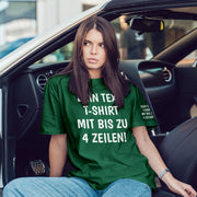 T-Shirt mit Wunschtext personalisiert – Unisex Shirt Damen Herren Geschenk Idee