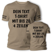 T-Shirt mit Wunschtext personalisiert – Unisex Shirt Damen Herren Geschenk Idee