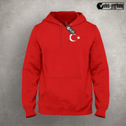 Türkei Fan Hoodie Türkiye Sweatshirt Türkische Flagge Halbmond Stern Herren Dame