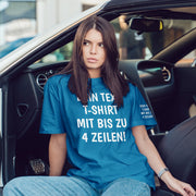 T-Shirt mit Wunschtext personalisiert – Unisex Shirt Damen Herren Geschenk Idee