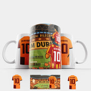 GS Tasse mit Wunschname für Gala Fans isim Geschenk sari kirmizi Kaffeetasse cay