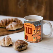 GS Tasse mit Wunschname für Gala Fans isim Geschenk sari kirmizi Kaffeetasse cay