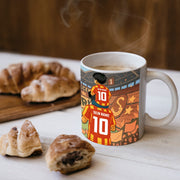 GS Tasse mit Wunschname für Gala Fans isim Geschenk sari kirmizi Kaffeetasse cay